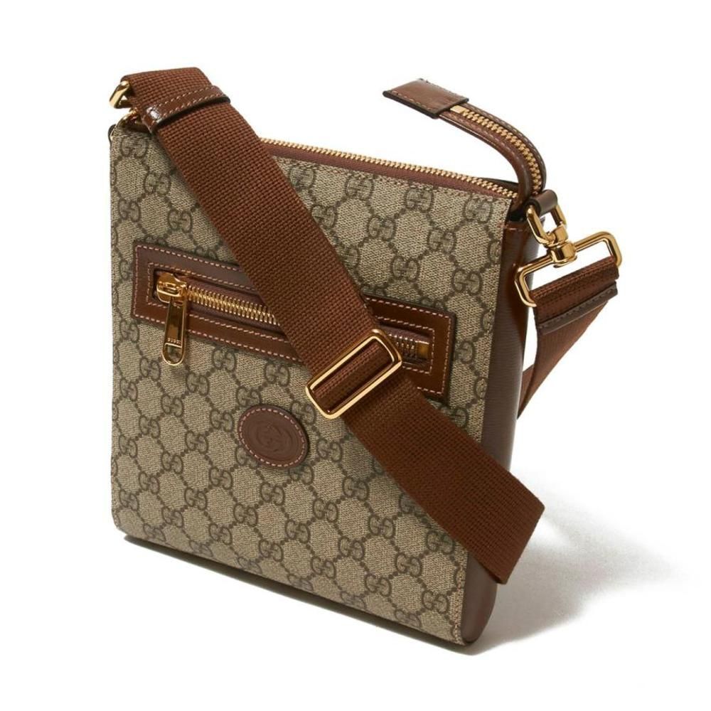 Gucci Crossbody Bag Gg Supreme Messenger Bag Beige